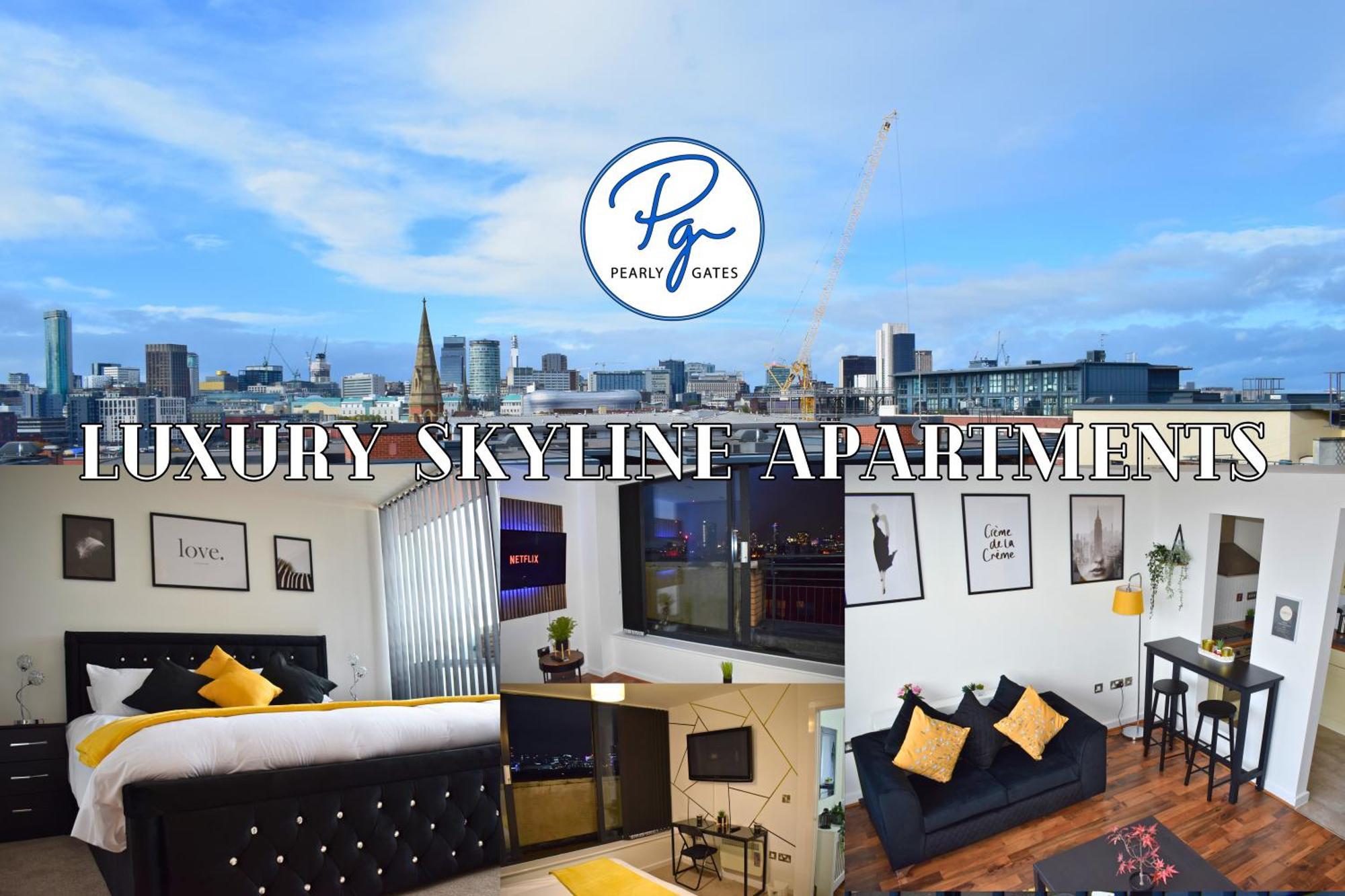 Penthouse - Amazing City Skyline Views - Balcony - Free Extra 2 Hours - Free Parking - Utilita Arena - Bullring Shopping - New St Station- Super King Size Bed Бирмингем Экстерьер фото